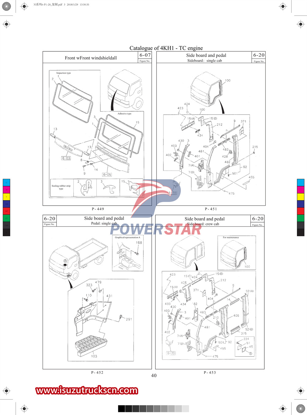 Catálogo de piezas comerciales Isuzu serie N 2