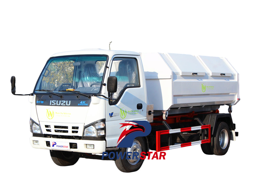 Camión cargador de gancho Isuzu ELF 600P 5CBM