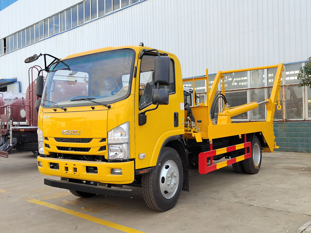 Camión de basura Isuzu con cargador volquete