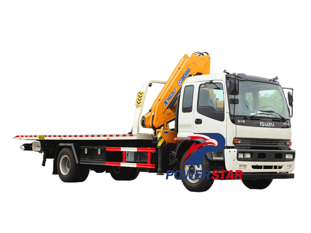 Camión grúa Isuzu FTR con grúa