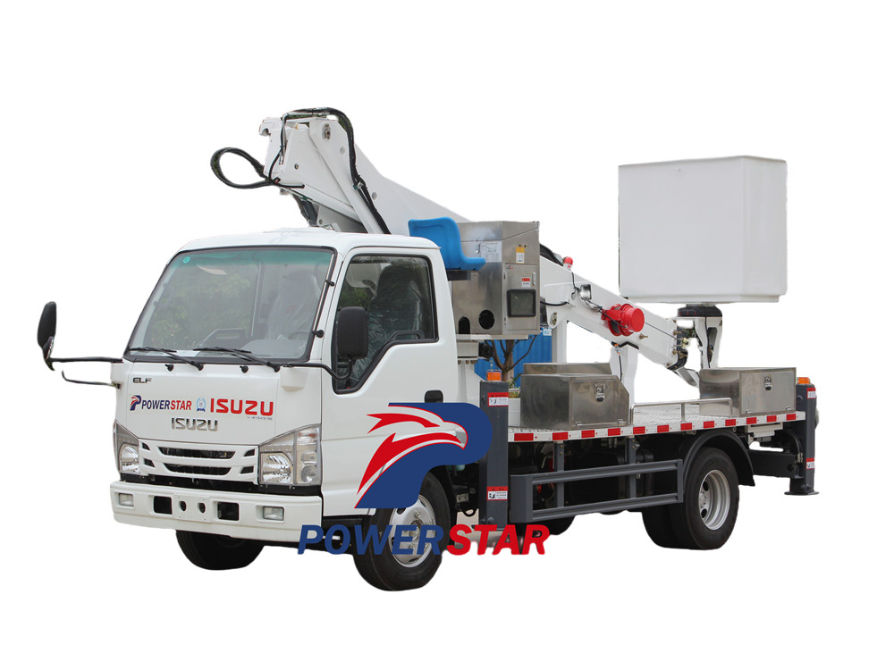 Isuzu 100P aerial bucket truck