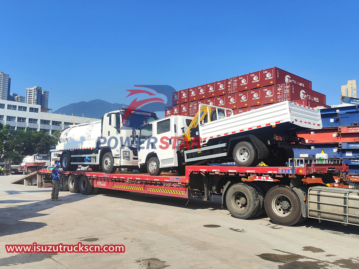 Shipment of Isuzu FVR GIGA Vacuum Sewage Suction Truck for Moldova