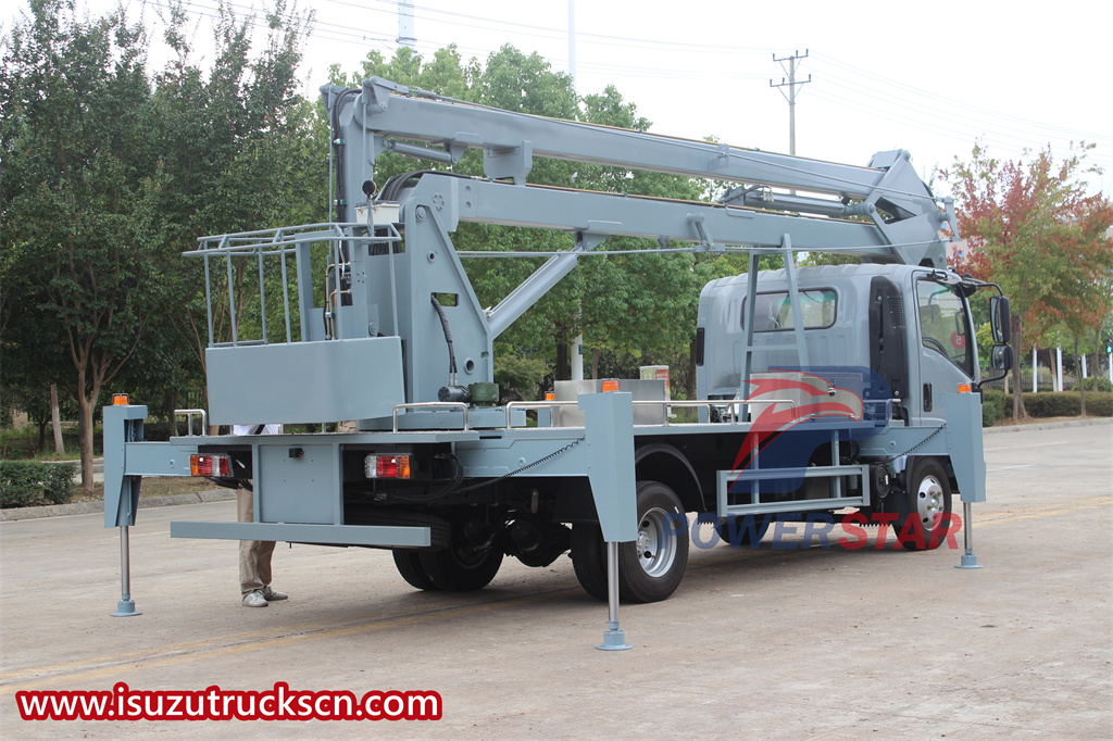 Isuzu manlifter truck export to Djibouti