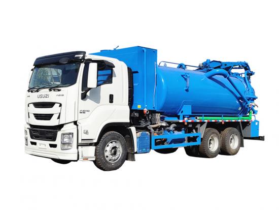 Isuzu brand Combined Vacuum and Canal Jetting Trucks