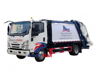 Isuzu ELF/NPR 700P rear loader compactor truck