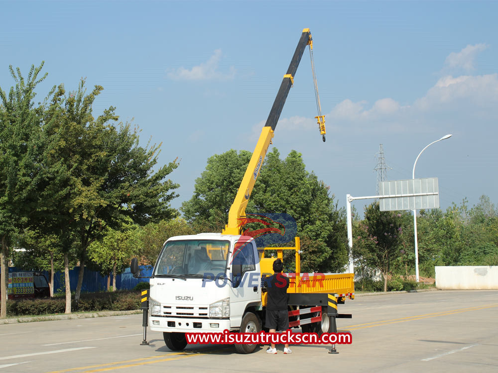 Procedimientos operativos de seguridad para grúas montadas en camiones Isuzu
    
