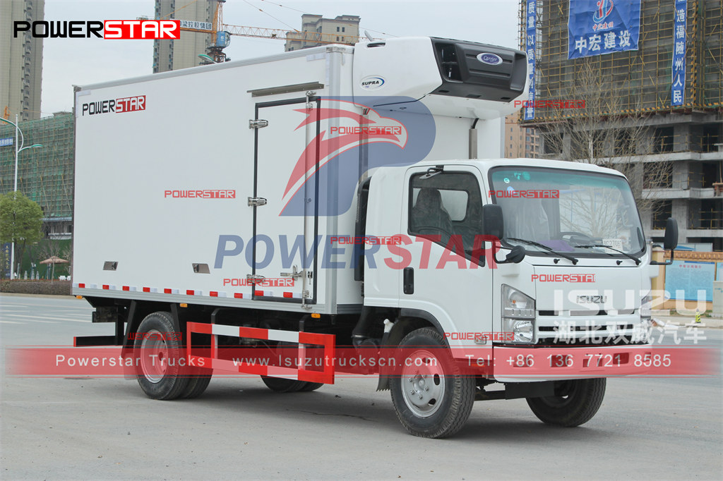 Camión congelador ISUZU ELF de 8-10 toneladas con unidad CARRIER exportada a Filipinas
    