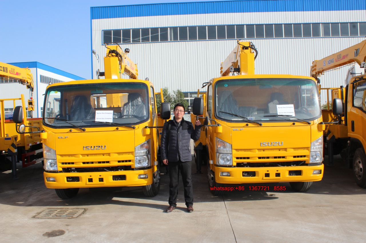 Camión ISUZU ELF con grúa de 6,3 toneladas para África
    