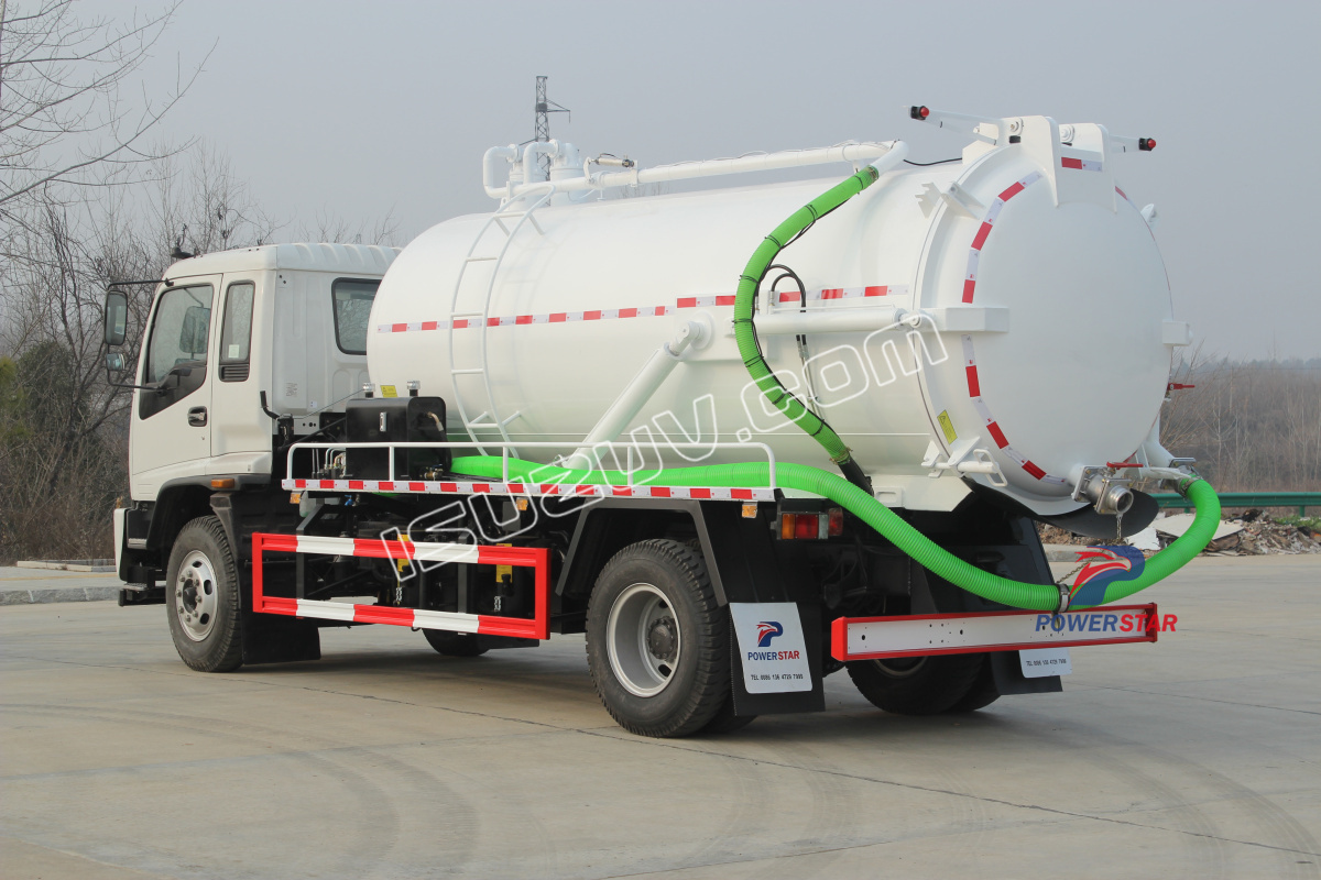 Especificación principal de los camiones con bomba de aguas residuales Isuzu de Myanmar
    