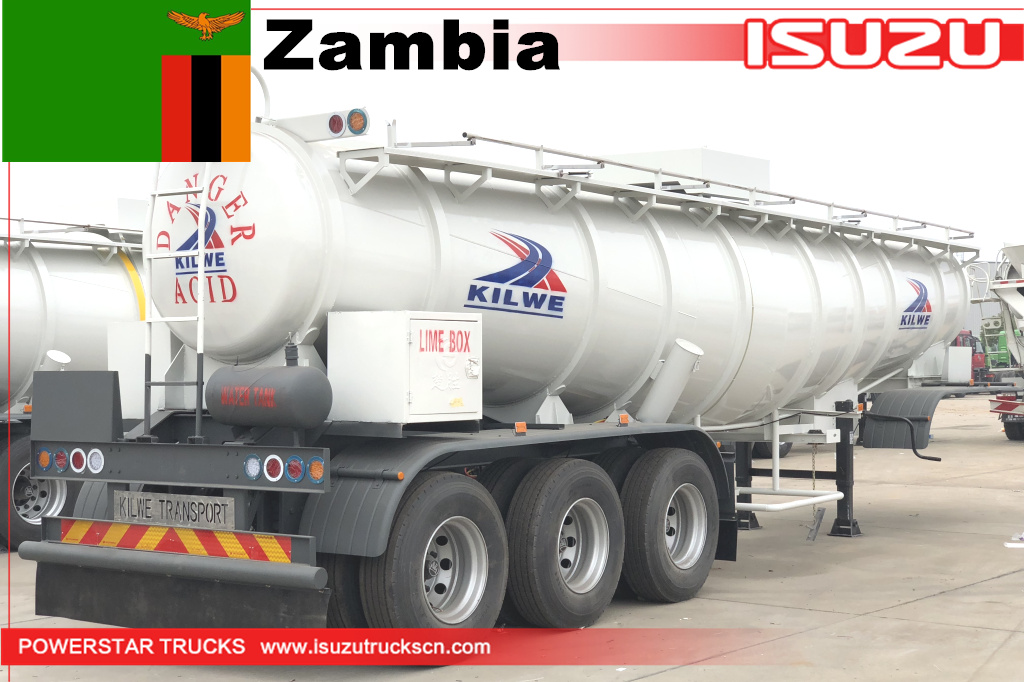 Zambia Kilwe - 12 unidades de remolque cisterna para ácido acético
    