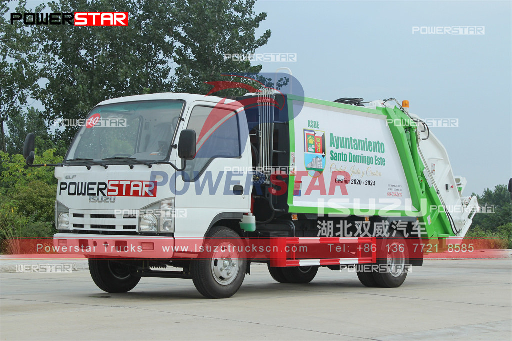 Manual de operación del camión compactador de basura ISUZU de 4 toneladas para Camboya
    