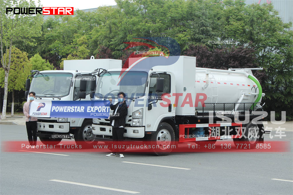 Camión de succión al vacío ISUZU 6000L con bomba Italia MORO PM70A, exportación a Filipinas
    