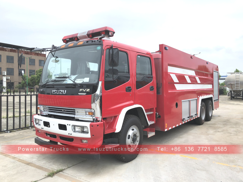 Camión de bomberos con tanque de agua ISUZU FVR de Filipinas a la venta
    