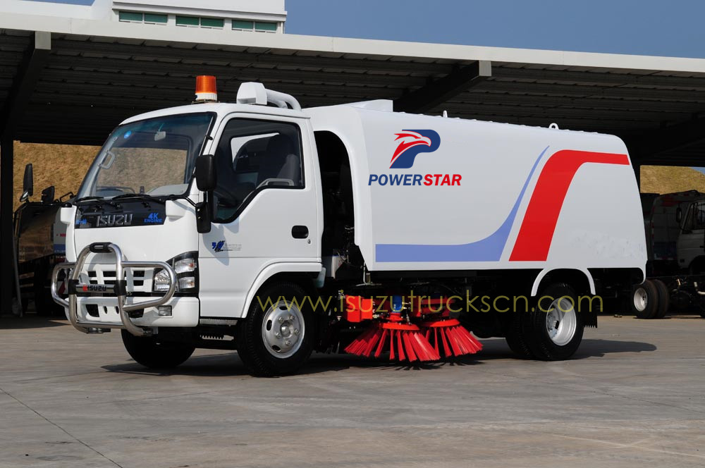 Mercado de África marca Isuzu barredora limpiadora de calles y camión de limpieza
    