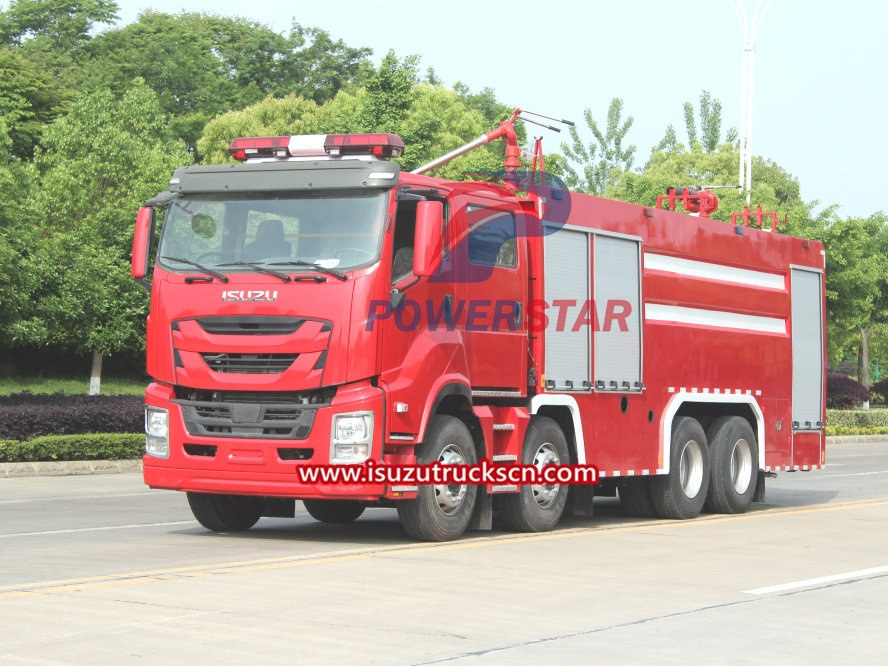 El gobierno del Congo compra un camión de bomberos de polvo seco pesado Isuzu Giga
    