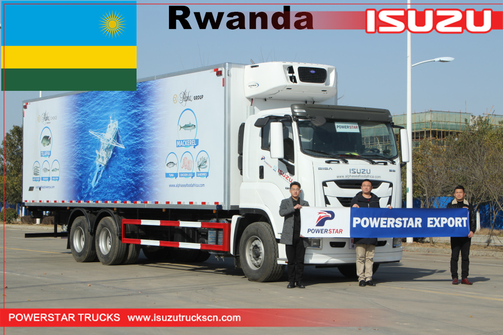 Ruanda - Camiones congeladores de mariscos ISUZU GIGA
    