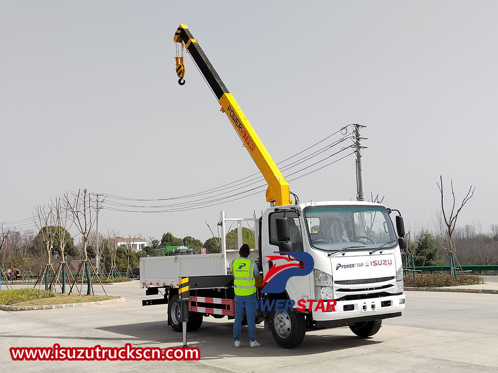 Camiones grúa con pluma con tracción a la derecha Isuzu de Maldivas