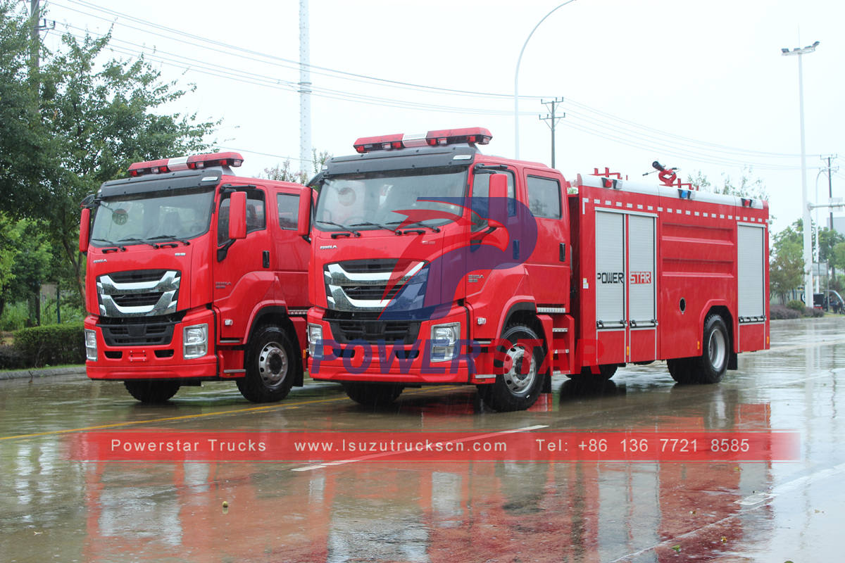 Camiones de bomberos ISUZU GIGA de 6 ruedas exportados a Filipinas
    
