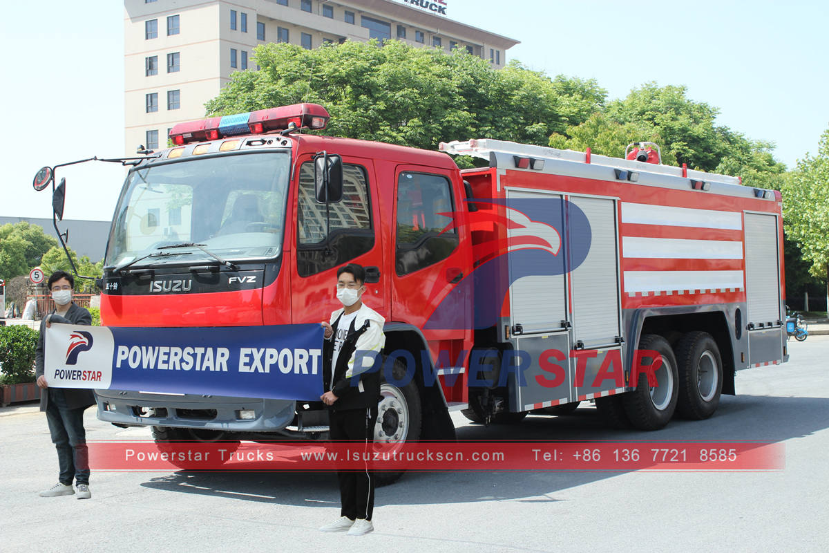 Camión de extinción de incendios ISUZU FVZ personalizado para Filipinas
    