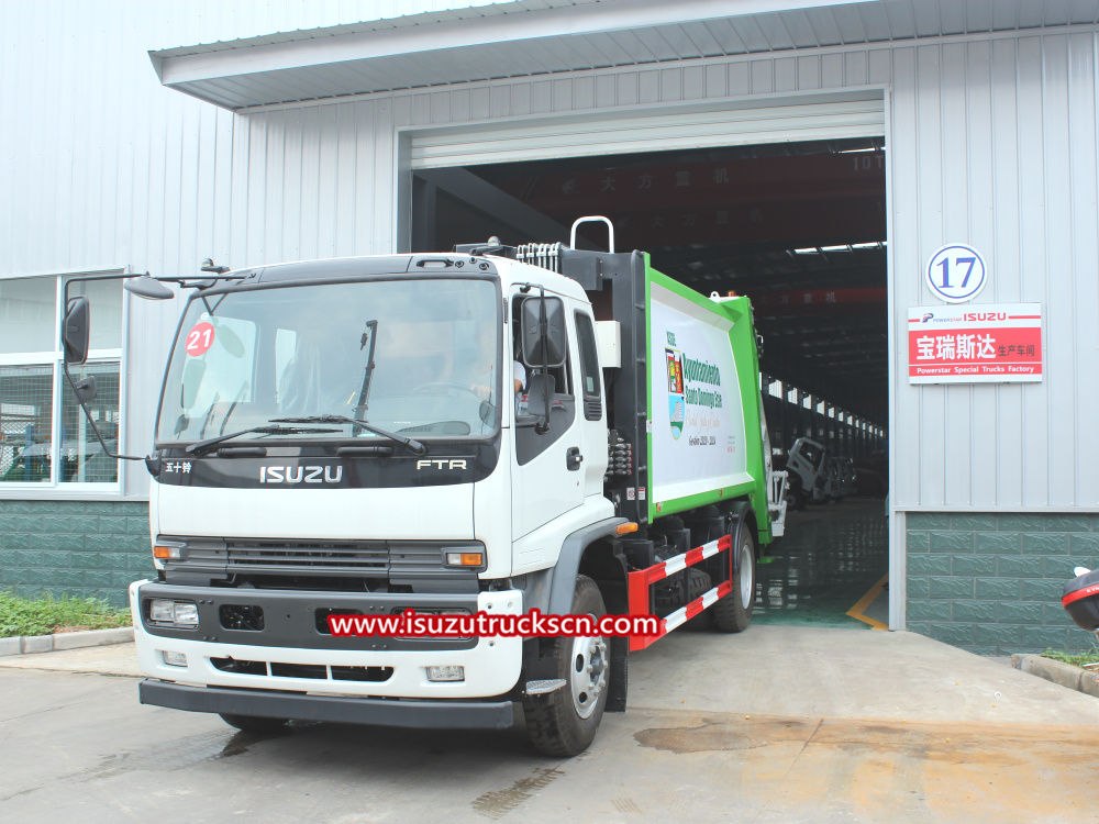 Informe de control de calidad del camión compactador de basura Isuzu
        