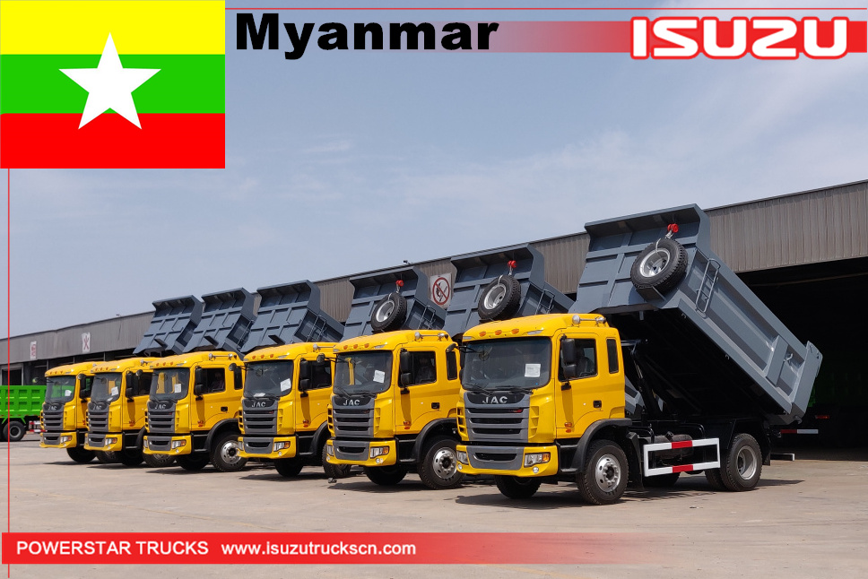 Myanmar - Camiones volquete JAC de 6 unidades
    